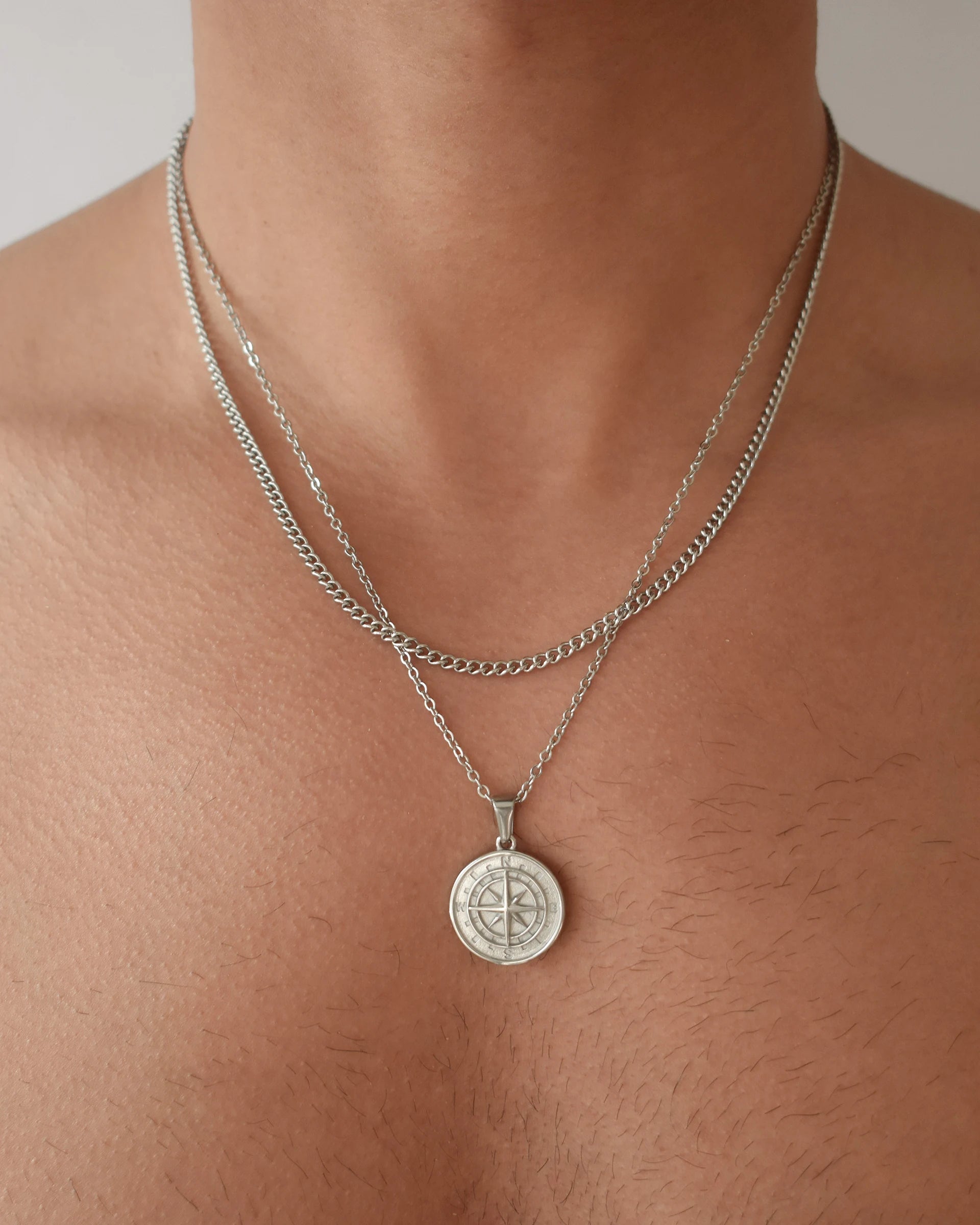 Layered Compass pendant