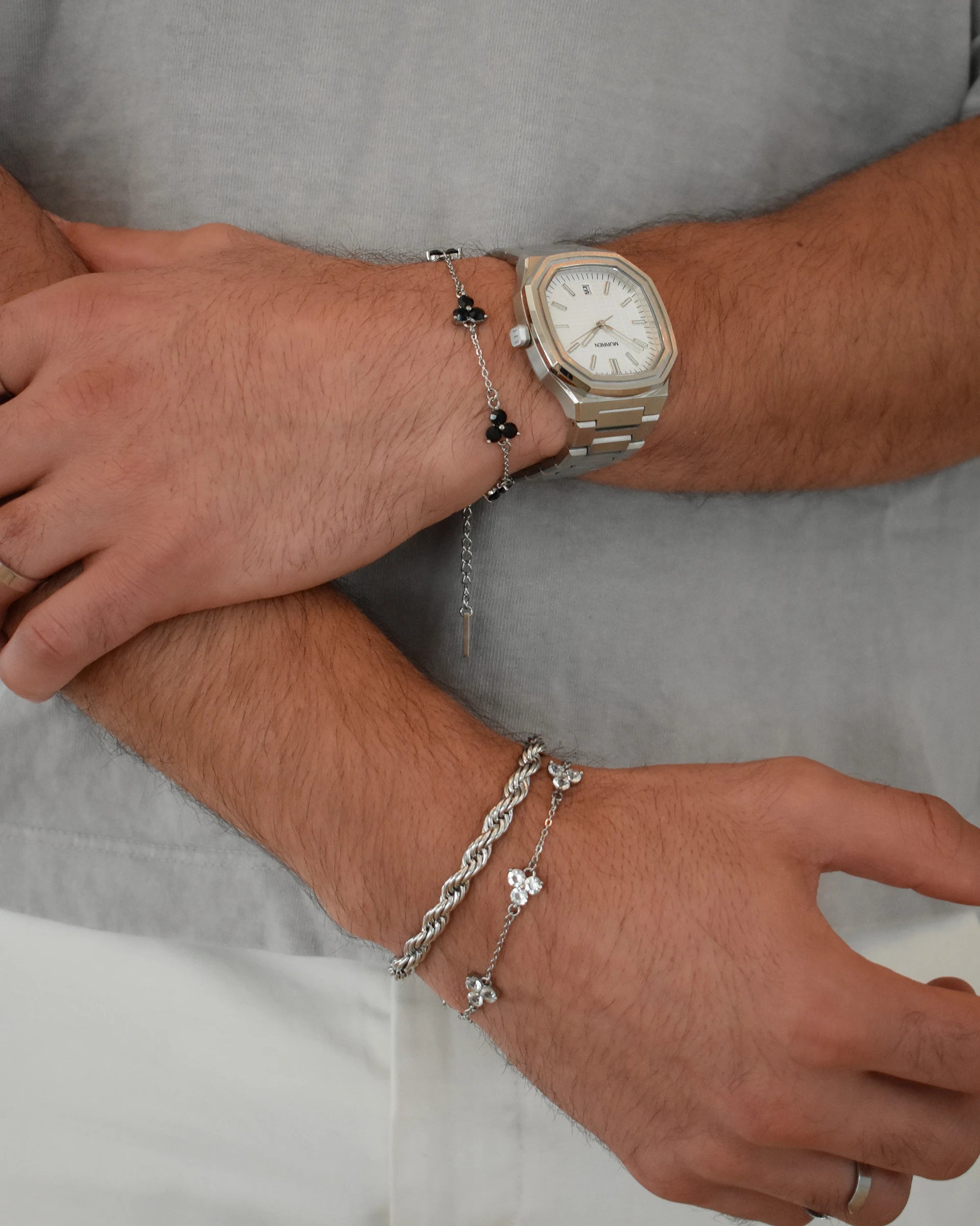 Clover Bracelet | White