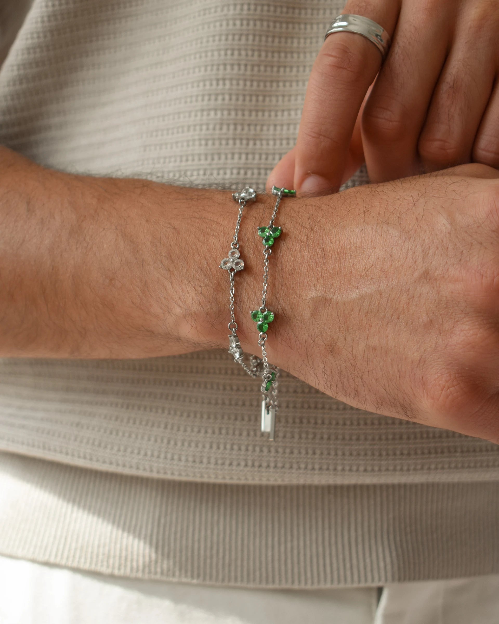 Clover Bracelet | White