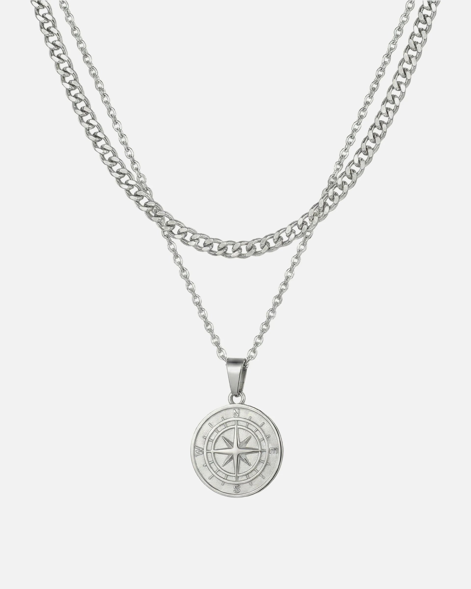 Layered Compass pendant
