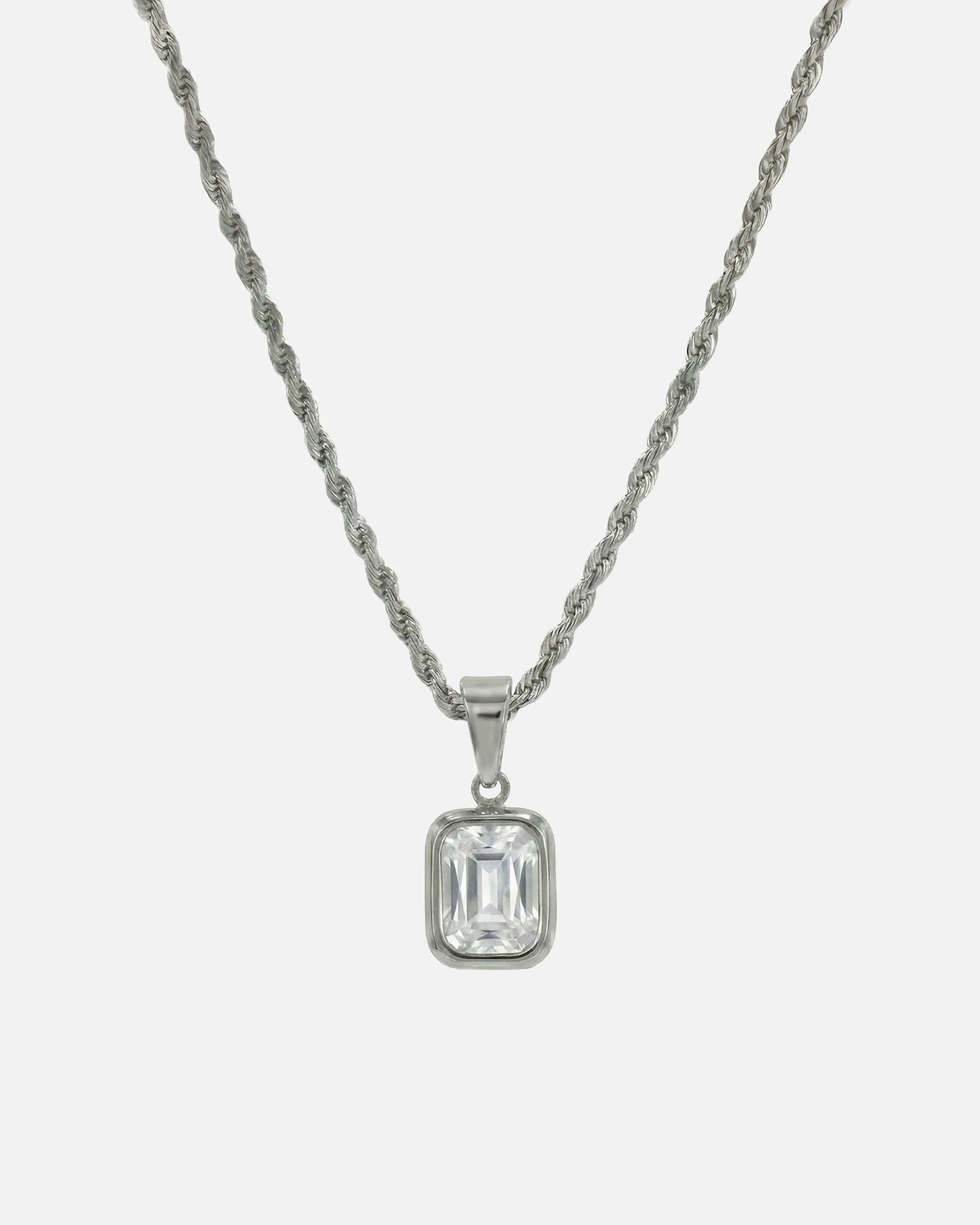Gem Necklace | White