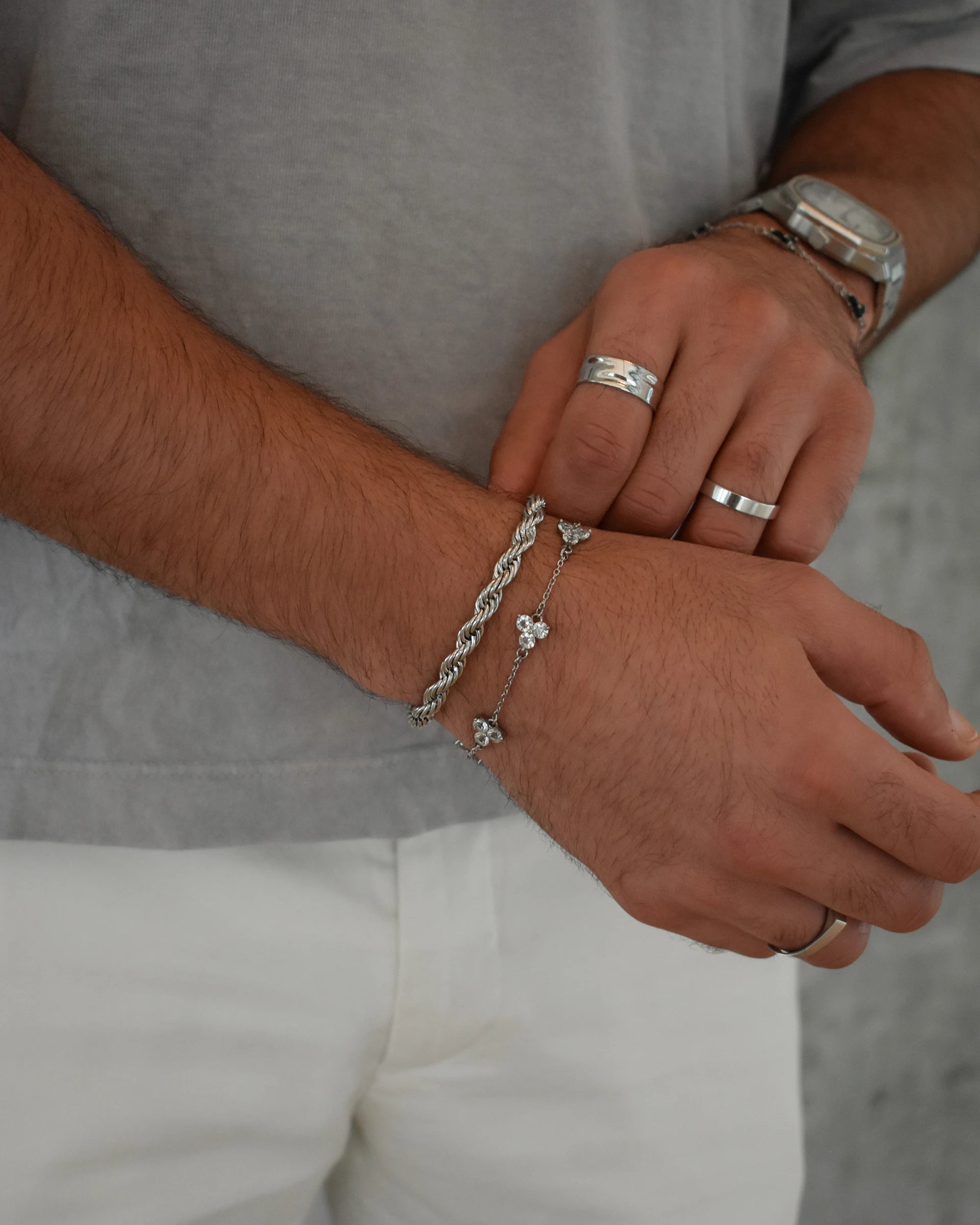 Clover Bracelet | White